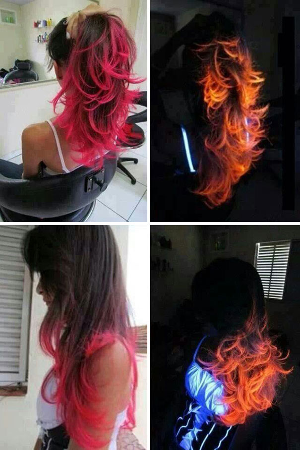 светящиеся волосы