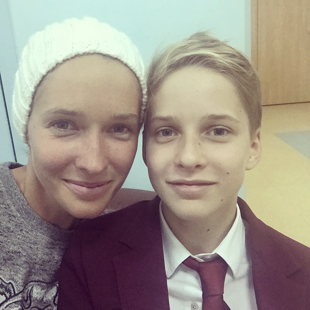 Катя Осадча с сыном