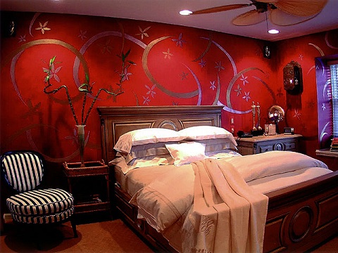 красная спальня