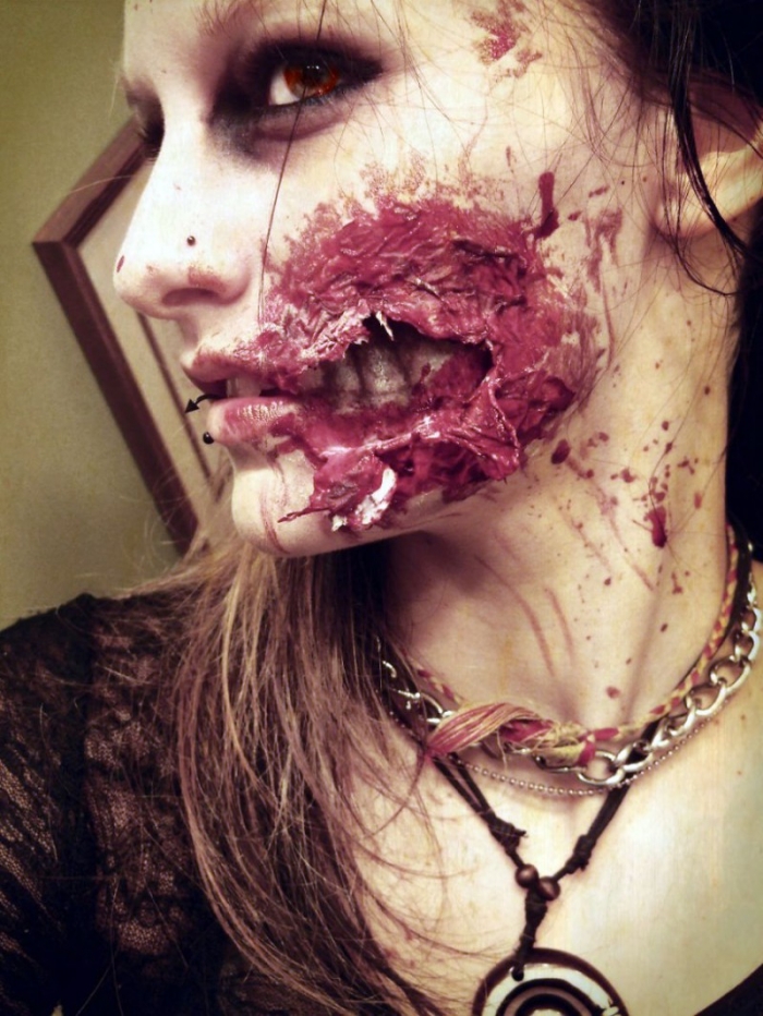 макияж зомби