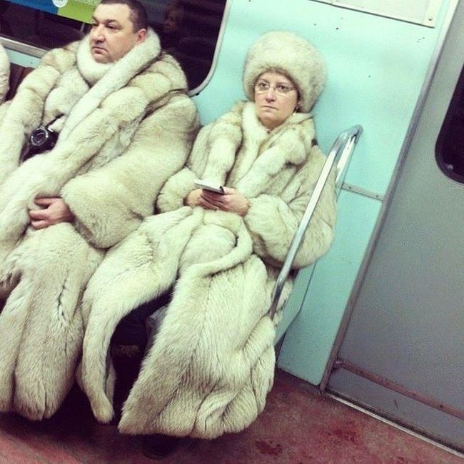 модники в метро