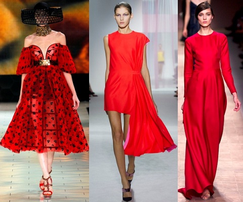 Valentino весна-лето 2020 красные платья