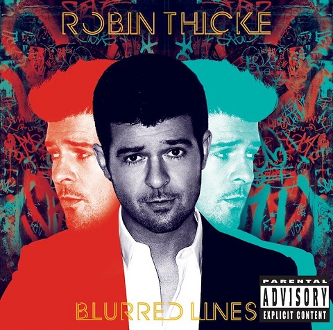 Robin Thicke "Blurred Lines Album Cover"