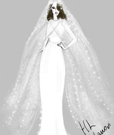 Свадебное платье Сати Казановой