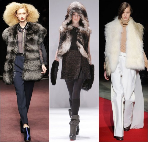 Мода осень-зима 2012/2013: меховые жилетки 