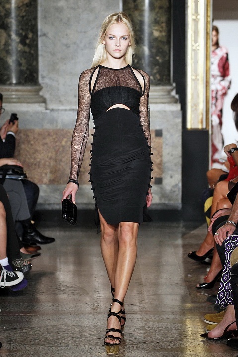 Emilio Pucci платье с прозрачными вставками