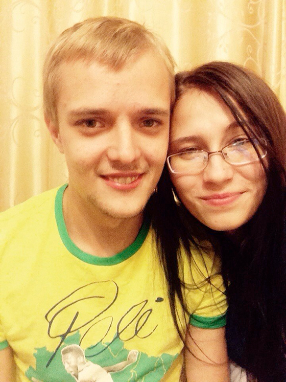 Сергей Зверев-младший с женой
