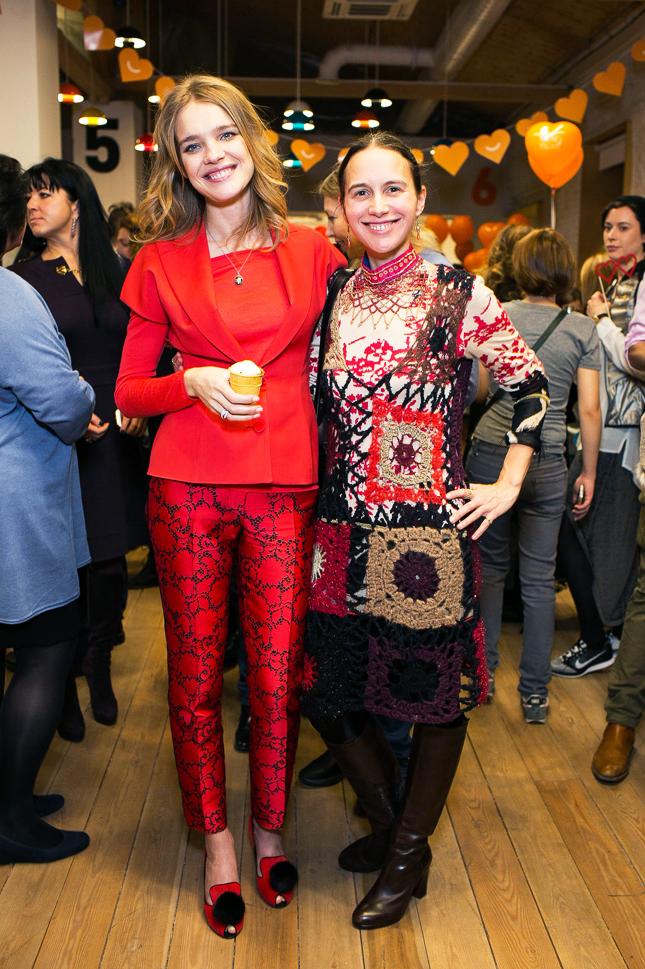 Наталья Водянова и Ольга Томпсон