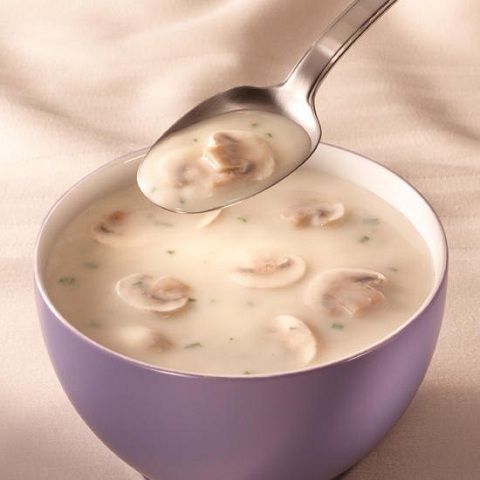 молочный суп с грибами