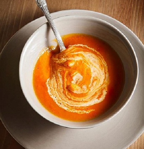 Морковный крем-суп с имбирем