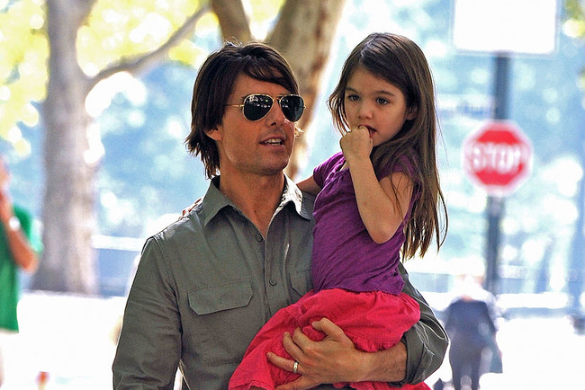 Том Круз с дочкой
