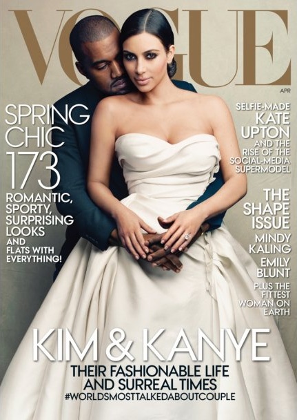 Ким Кардашьян и Канье Уэст для Vogue